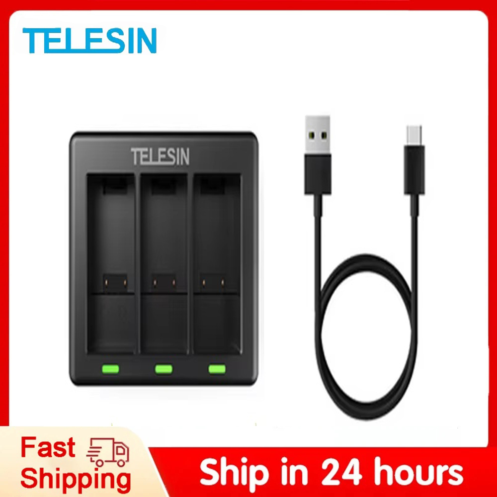 Iris Photography Led Lighting Pack - TELESIN 3 Ways Battery Charger For