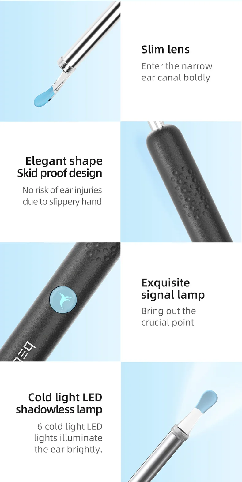Bebird Smart Visual Ear Sticke - Iris Photography Led Lighting Pack recension och pris