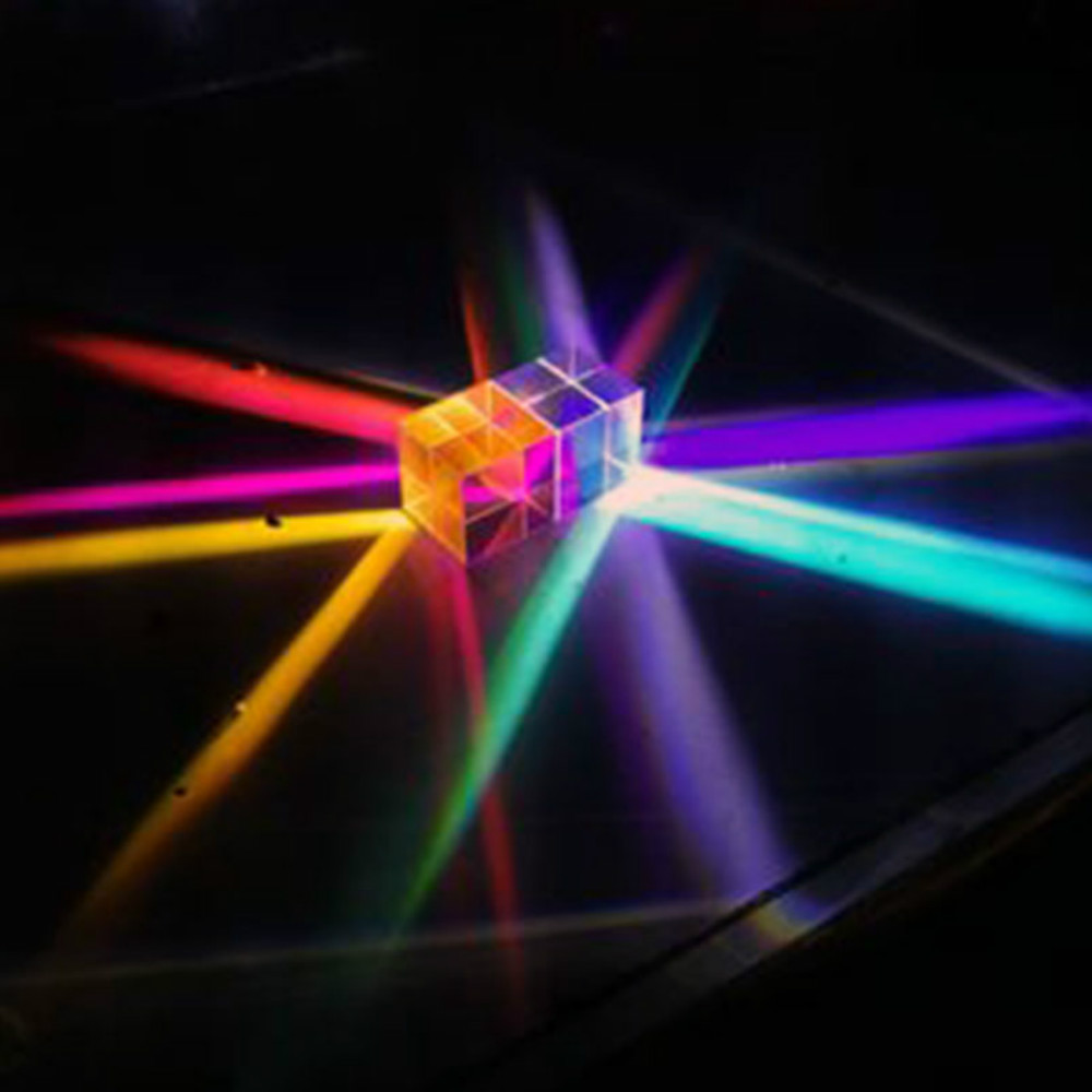 Glass Cube 12.7mm Dichroic Pri - Lighting Glass Photography recension och pris