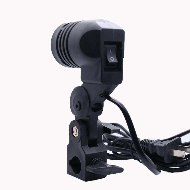 Black 1.8M Cable Cord E27 Sock - Photography Lighting With Umbrella recension och pris