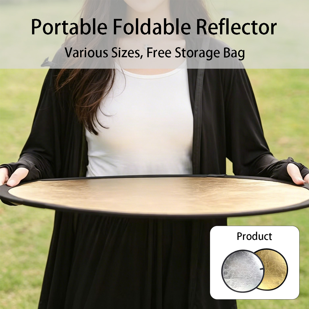 30、60cm Round Dual‑Sided Silve - Photography Lighting Reflectors recension och pris