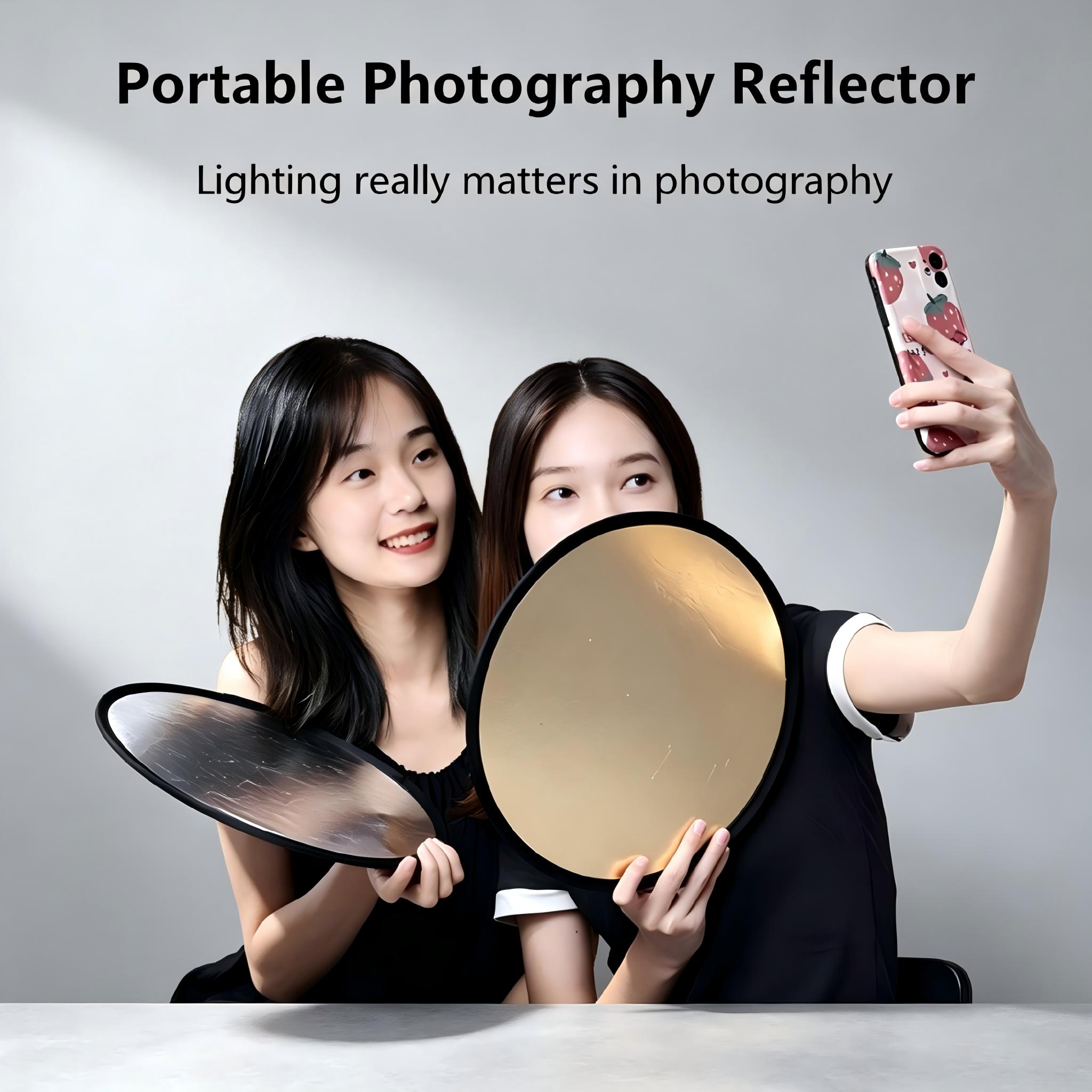 30、60cm Round Dual‑Sided Silve - Photography Lighting Reflectors recension och pris