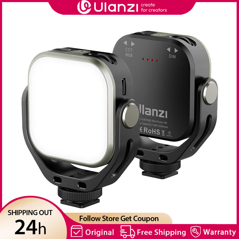 Ulanzi VL66 RGB Video Light 25 - Photography Lighting With Umbrella recension och pris