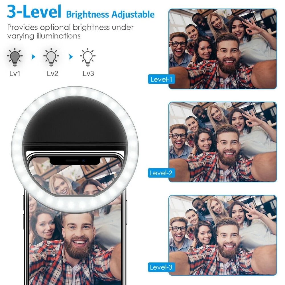 USB Charge Led Selfie Ring Lig - Photography Lighting Products recension och pris