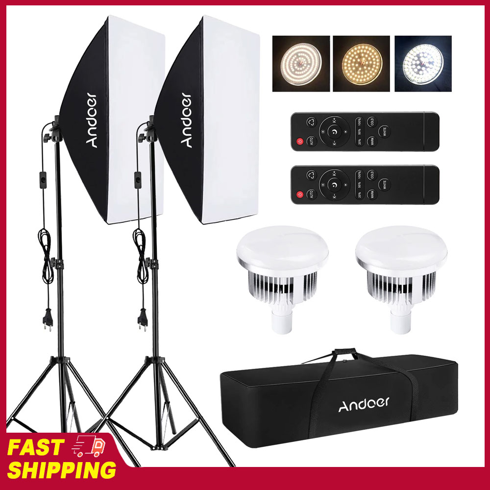 Andoer Softbox Lighting Set St - Iris Photography Led Lighting Pack recension och pris